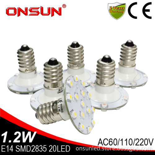 Manufacture china lamps E14 16 led SMD2835 AC24V waterproof IP44 ferris wheel decoration amusement park rides led light bulbs